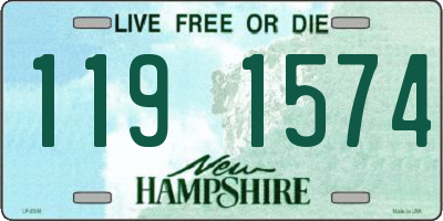 NH license plate 1191574