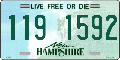 NH license plate 1191592