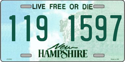 NH license plate 1191597