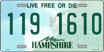 NH license plate 1191610