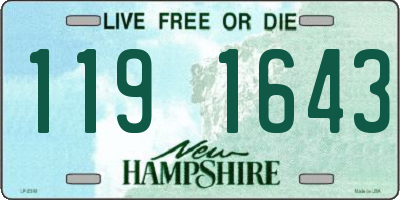 NH license plate 1191643