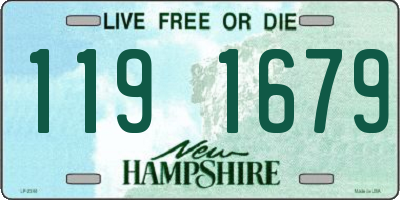 NH license plate 1191679