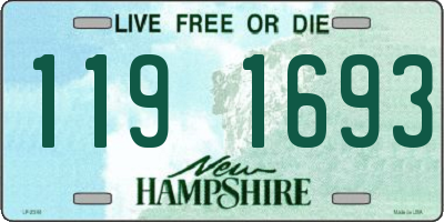 NH license plate 1191693