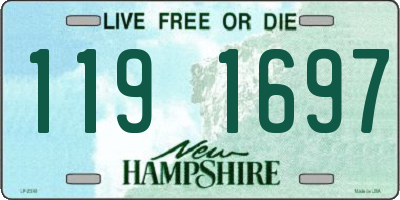 NH license plate 1191697