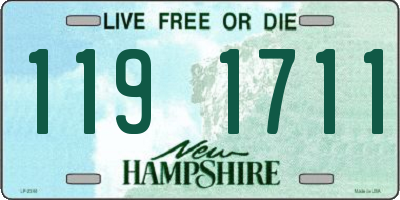 NH license plate 1191711