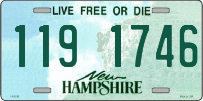 NH license plate 1191746