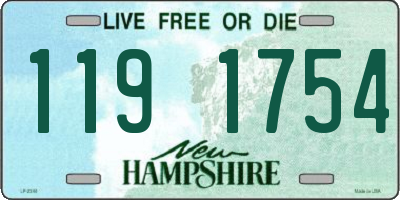 NH license plate 1191754