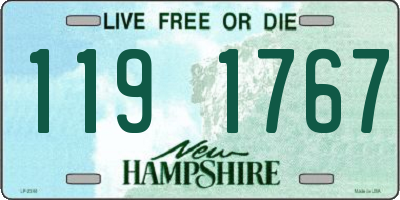NH license plate 1191767