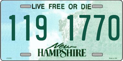 NH license plate 1191770