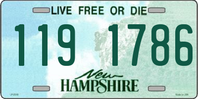 NH license plate 1191786