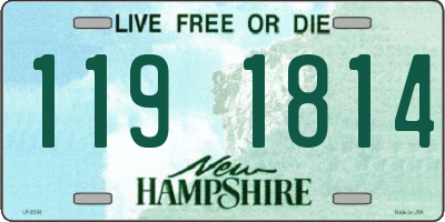 NH license plate 1191814
