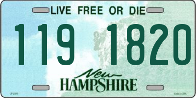 NH license plate 1191820