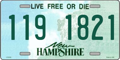 NH license plate 1191821