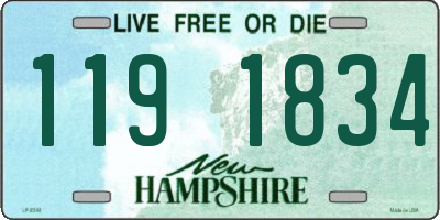 NH license plate 1191834
