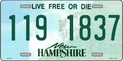 NH license plate 1191837