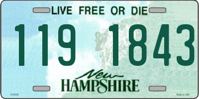 NH license plate 1191843