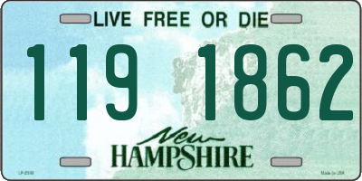 NH license plate 1191862