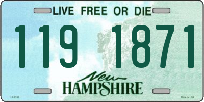 NH license plate 1191871