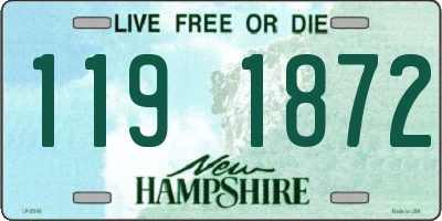 NH license plate 1191872