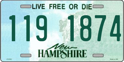 NH license plate 1191874