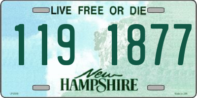 NH license plate 1191877