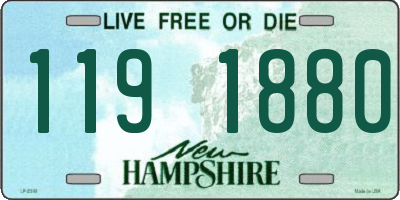 NH license plate 1191880