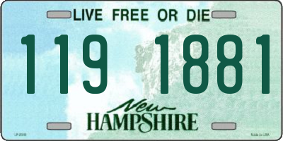 NH license plate 1191881