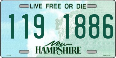 NH license plate 1191886