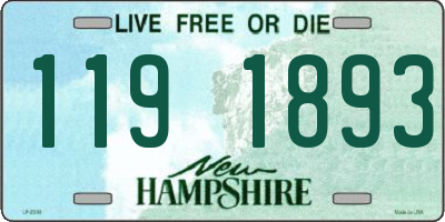 NH license plate 1191893