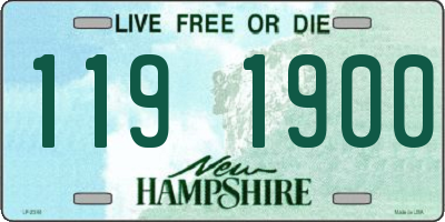 NH license plate 1191900
