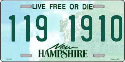 NH license plate 1191910