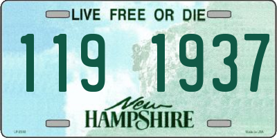NH license plate 1191937