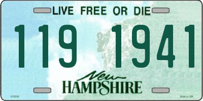 NH license plate 1191941