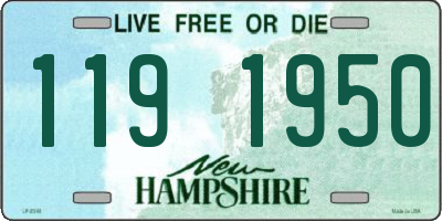NH license plate 1191950