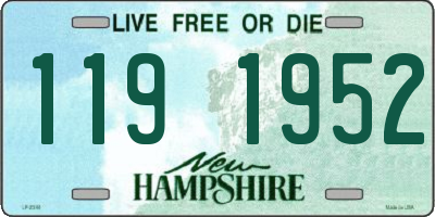 NH license plate 1191952