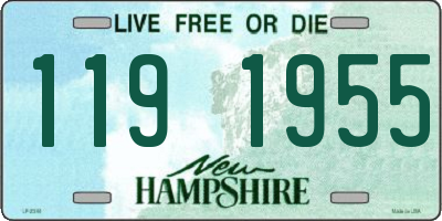 NH license plate 1191955