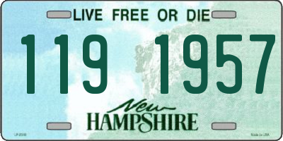 NH license plate 1191957
