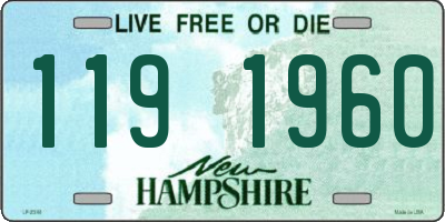 NH license plate 1191960
