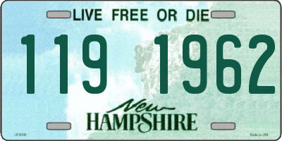 NH license plate 1191962