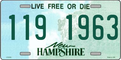 NH license plate 1191963