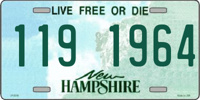 NH license plate 1191964