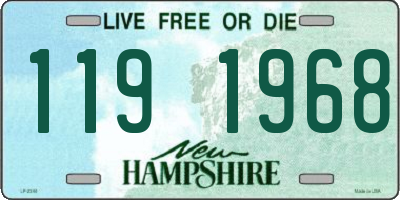 NH license plate 1191968