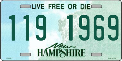 NH license plate 1191969