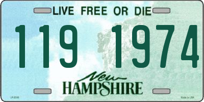 NH license plate 1191974