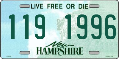 NH license plate 1191996