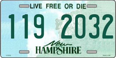 NH license plate 1192032
