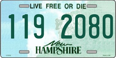 NH license plate 1192080