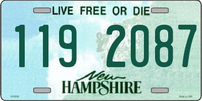 NH license plate 1192087