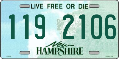 NH license plate 1192106