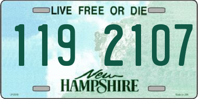 NH license plate 1192107